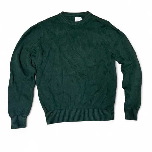 St. John's Bay Forest Green Crewneck Sweater - Picture 1 of 4